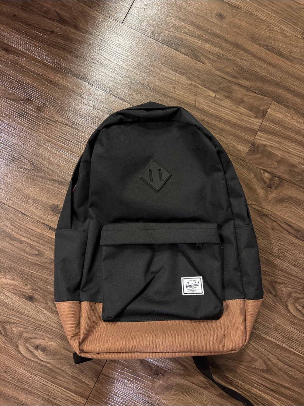 Herschel Supply Company Black and Brown Two-Tone Backpack